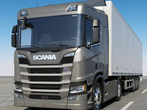 грузовик р 500 нормальный 3D Модель