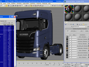 truck s730 semi truck 3D Модель