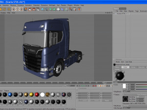 truck s730 semi truck 3D Модель
