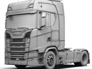 truck s730 semi truck 3D Модель