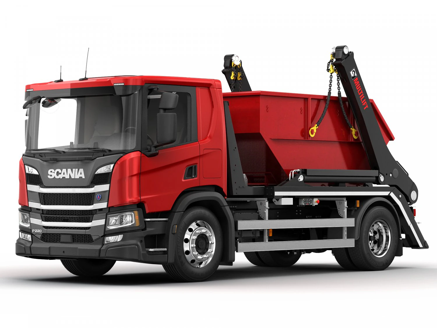 truck multilift 3D Model .c4d .max .obj .3ds .fbx .stl .blend