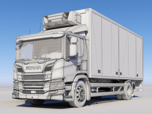 truck p-day cab 3D Model