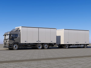 truck p-normal cab 3D Model