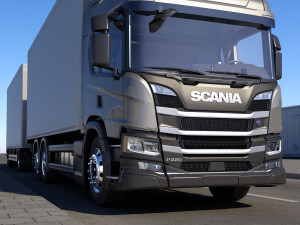 truck p-normal cab 3D Model