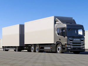 truck p-normal cab 3D Model