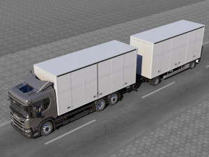 truck p-normal cab 3D Model