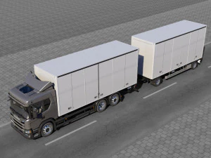 truck p-normal cab 3D Model