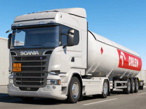 camion r 730 cisterna per gas naturale Modello 3D