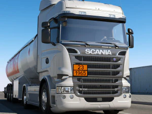 truck r 730 lng tanker 3D Model