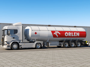 truck r 730 lng tanker 3D Model