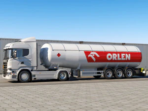 truck r 730 lng tanker 3D Model