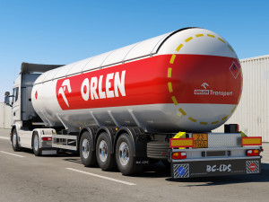 truck r 730 lng tanker 3D Model
