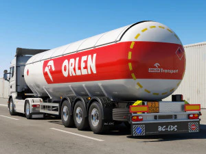 truck r 730 lng tanker 3D Model