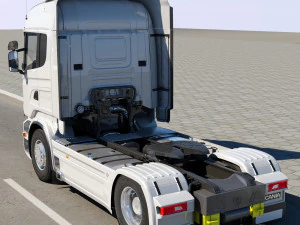 truck r 730 lng tanker 3D Model