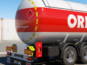truck r 730 lng tanker 3D Model