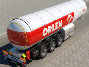 truck r 730 lng tanker 3D Model