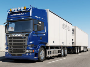 truck streamline road train 3D-Modell