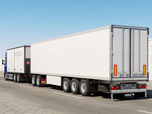 truck streamline road train 3D Model