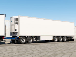 truck streamline road train 3D Model