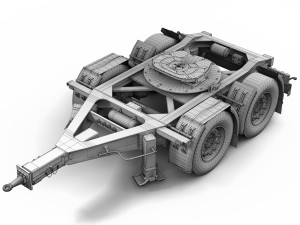 truck streamline road train 3D Model