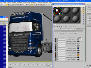 truck streamline road train 3D Model