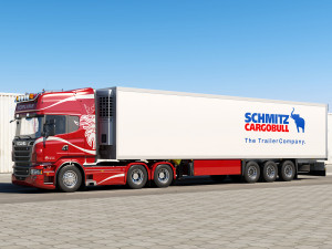 truck r 6x4 with trailer Modelo 3D