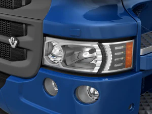 ट्रेलर के साथ ट्रक आर 6x4 3D मॉडल