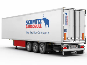 ट्रेलर के साथ ट्रक आर 6x4 3D मॉडल