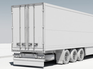 truck r 6x4 with trailer Modelo 3D