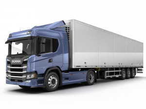 truck 6x2 normal roof 3Dモデル