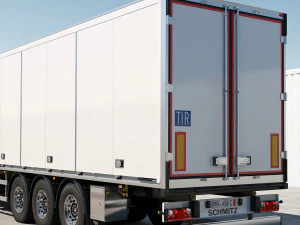 truck 6x2 normal roof 3D Model