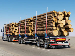 truck r 730 timber 3D Model