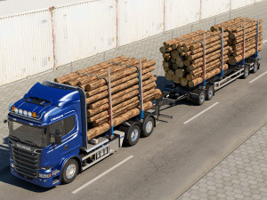 truck r 730 timber Modèle 3D