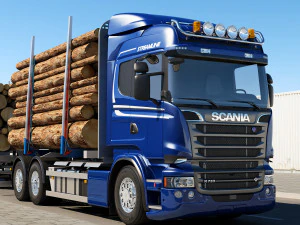 truck r 730 timber 3D Model