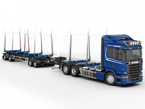 truck r 730 timber 3D Model