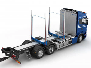 truck r 730 timber 3D Model