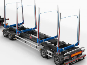 truck r 730 timber 3D Model