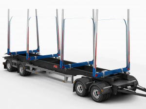 truck r 730 timber 3D Model