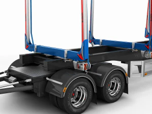 truck r 730 timber 3D Model