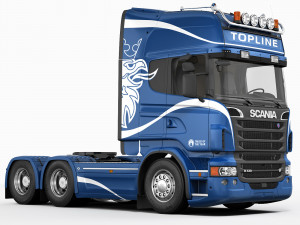 truck tractor 6x4 3D-Modell