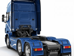 truck tractor 6x4 3D Model