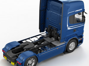 streamline truck with trailer 3D Модель