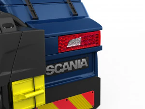 streamline truck with trailer 3D Model