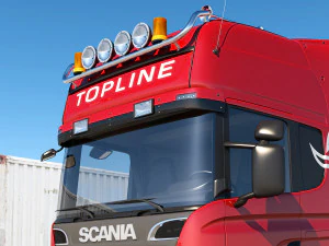 streamline truck with trailer 3D Model