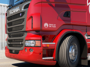 truck with tanker trailer 3D 모델