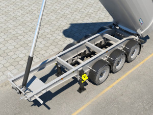 truck tipper trailer 3D Model