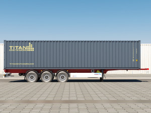 Truck s 730 container Model 3D