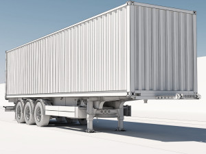 Truck s 730 container Model 3D