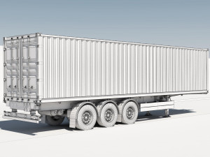 Truck s 730 container Model 3D