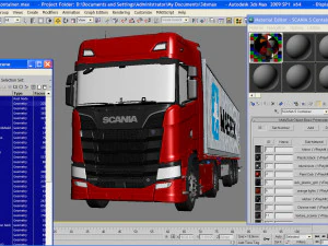Truck s 730 container 3D Model